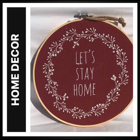 Other - Let’s Stay Home Wall-hanging